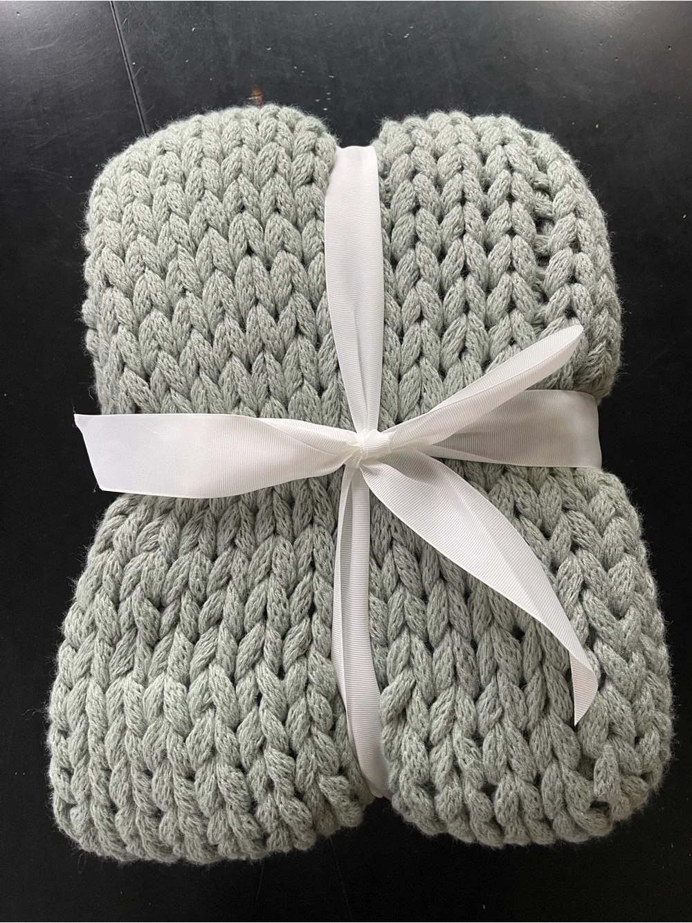 Chunky Knit Throw Blanket